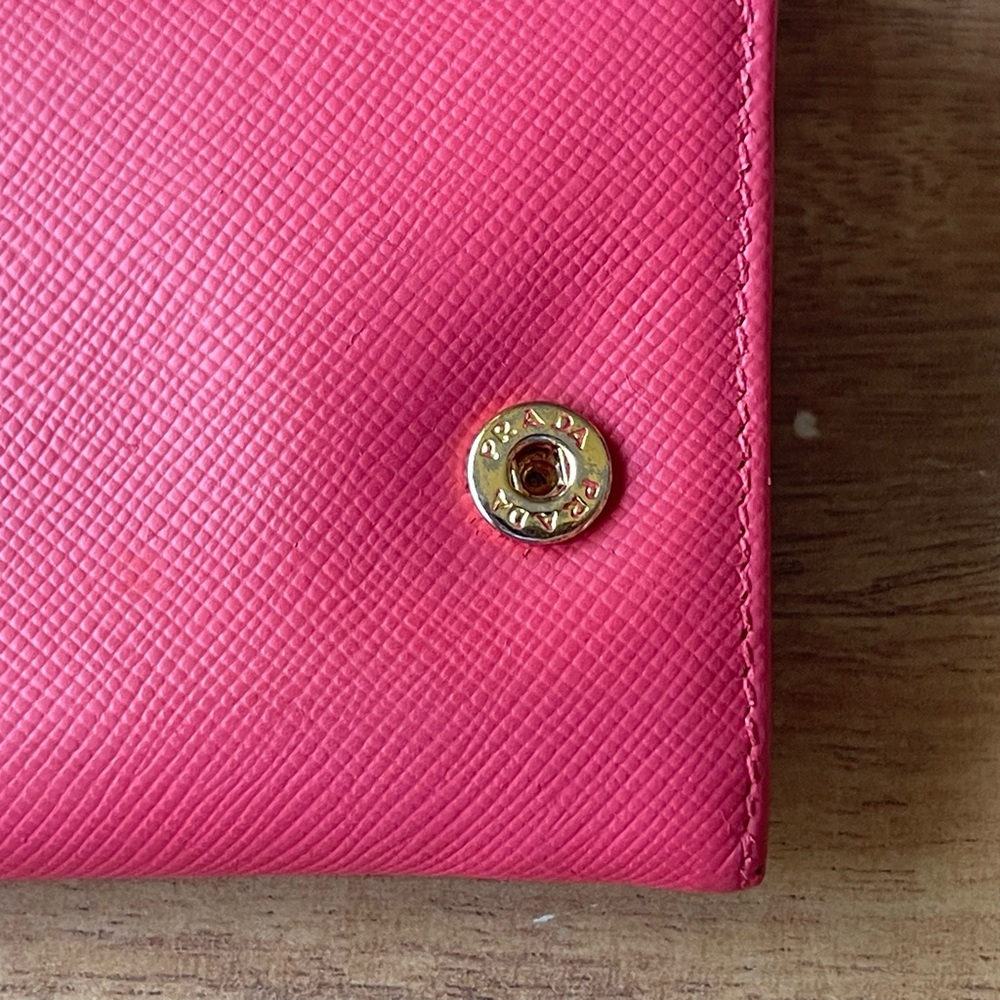 Authentic Prada Pink Saffiano Wallet on Chain. - Picture 7 of 7
